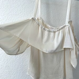 LACAUSA Cry Baby Off Shoulder Top